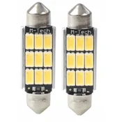 2x avto LED sijalka - žarnica C5W 41mm 3.2W 450lm 12V CANBUS OSRAM toplo bela 3000K