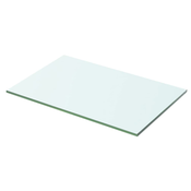 vidaXL Polica Prosojno Steklo 50x25 cm