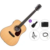 Pasadena PD-200E Premium SET Natural Elektro-akusticna dreadnought