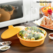 NEW Večnamenska silikonska posoda za kuhanje na pari z recepti Silicotte InnovaGoods