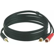 Klotz Y-Kabel Ministereoklinke - 2x Cinch 3m