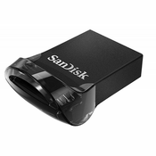 USB DISK SANDISK 64GB ULTRA FIT, 3.1/3.0, črn, micro format