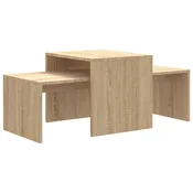 Vidaxl Komplet klubskih mizic 100x48x40 cm iverna plošča
