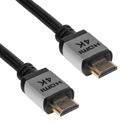 slomart akyga ak-hd-pro ak-hd-100p kabel (hdmi m - hdmi m; 10m; črna, srebrna)