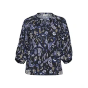 KAFFE CURVE Bluza mornarska/trst/črna/bela