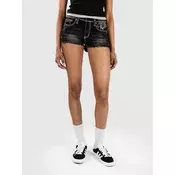 Ninth Hall Alyssia Cut Off Waistband Kratke hlace crne