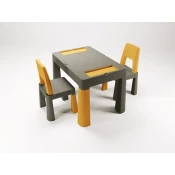 TEGA BABY SET DJEČJEG NAMJEŠTAJA ( STOL I 2 STOLICE ) TEGGI MULTIFUN - GRAPHITE/MUSTARD
