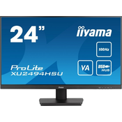 IIYAMA XU2494HSU-B6 24inch ETE VA-panel 1920x1080 100Hz 1ms MPRT FreeSync 250cd/m Speakers HDMI DisplayPort USB-HUB