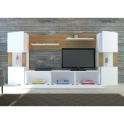 Hanah home TV Komoda Lore Hrast-Bela