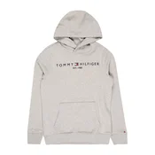 TOMMY HILFIGER Majica nočno modra/pegasto siva/svetlo rdeča/bela