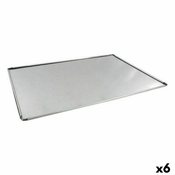 Ploca za Pecnice VR Srebrna Aluminij Pravokutno 48 x 34 x 0,5 cm (6 kom.)