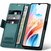 Overboard Ovitek za Oppo A38 / A18, sijoč liči , denarnica s preklopom, zelen