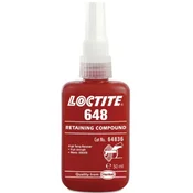 Loctite 648 50 ml zeleno lepilo za pritrjevanje ležajev in valjastih delov, nizka viskoznost, visoka trdnost, odpornost na visoke temperature, skladno s P1 NSF, WRAS, DVGW