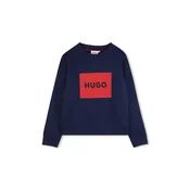 HUGO pulover otroški z bombažem