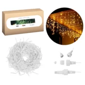 shumee Božične lučke, božični večer, božične ledene sveče, 20 m kabel, topla barva