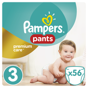 Pampers hlačne plenice Premium Pants 3 Midi, 56 kosov
