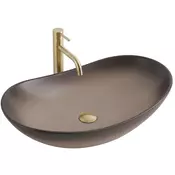 REA-U0626 - Nadpultni umivalnik ROYAL 36x62 cm keramika/rjav