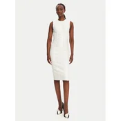 Elisabetta Franchi Cocktail obleka AB76252E2 360 Bela Slim Fit