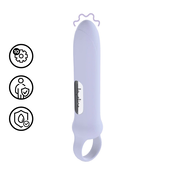 Loveline Vibrating Loop Grip Lavender - 10-Function Compact Massager LOVE175LAV