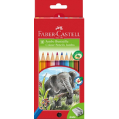 Faber-Castell Jumbo barvice 10 kosov + svinčnik
