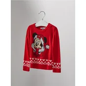 Sinsay - Džemper Minnie Mouse - crvena