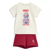 Adidas Komplet za decake I Mrvl Sm T Set JZ3550, Bež-crveni