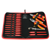Felo set dielektricnih alata E-SMART, bocnih rezaca i klešta sa šrafcigerom napona VDE 19 kom u torbi ( 06391904 )