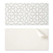 shumee Samolepilne ploščice z grafiko za jedilnico PVC geometrijski vzorec linij 10x40x20 cm