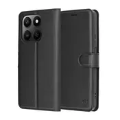 Etui Techsuit Leather Folio za Honor 400 Smart/X7d 4G/X7d 5G- črn