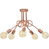 Moderna viseča svetilka Edison loft bakrena 5x60W