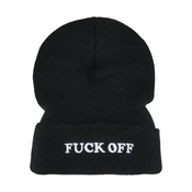 Fuck Off Beanie Black/White