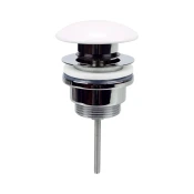 ZGORNJI DEL SIFONA ZA UMIVALNIK LOTUS 66mm KLIK-KLAK, BEL SIJAJ | Topdom