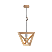 Spot-Light 1271174 - Luster na sajli TRIGONON 1xE27/60W/230V matni hrast