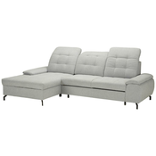 Modern Living Sedežna Garnitura Como Mini, Siva, Ležišče, Predal, Leva