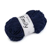 Pletena preja Emily 100 g - temno modra