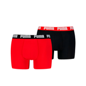 Mens Pumas Boxer Briefs 2 pack, Red, Size 5, Clothing