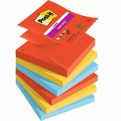 Post-It samolepilne Z-blocks Super Sticky PLAYFUL - 76x76 mm, 6 kosov
