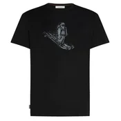 icebreaker Merino 150 Tech Lite SS Skiing Yeti tričko, čierna (XL)