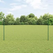 Euro ograda s postom 10 x 1,5 m Celik premazan PVC-om Zelena