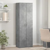 Visoka komoda siva boja betona 60x35x180 cm konstruirano drvo