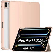 Ovitek z držalom za svinčnik za iPad Pro 11 M4 2024 – roza