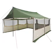 vidaXL vidaXL Družinski šotor Zelena 450 x 400 x 265 cm Poliester in jeklo, (5000309671)