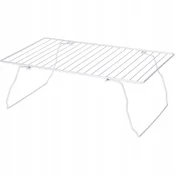 Koopman Kuhinjski organizator, zložljiva kovinska polica, srebrn, 37x13,5 cm, 1 kos.
