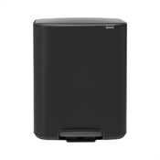 Brabantia - Koš za smeti Brabantia Bo Pedal Bin, 2x30 L, črn