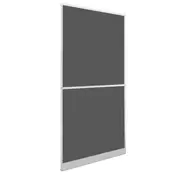 vidaXL Zaslon proti insektom na tečajih Bela in črna 100 x 215 cm
