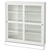 HAVSTA Vitrina, bela, 121x35x123 cm