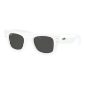 Ray-Ban x A$AP Rocky Wayfarer Puffer Naocare za sunce 0RB4940 67187, Cetvrtaste, Bele