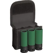 Bosch Set kovanih nasadnih kljuceva 17, 19, 21mm, 1/2, duboki, 3 dela, PRO Impact Socket 2608003033