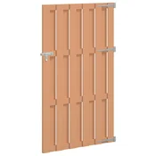 Vrtna vrata 100 x 180 cm WPC i aluminij Smeda