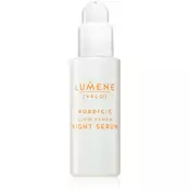 Lumene VALO Nordic-C nočni serum za posvetlitev in zgladitev kože 30 ml